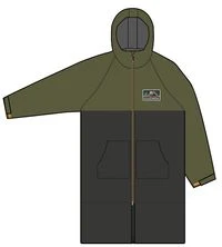 Roaming Recycled Sherpa Lined Changing Robe - Black/ Khaki 12 Roaming Recycled Sherpa Lined Changing Robe - Black/ Khaki - Image 10