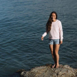 Remote Recycled Cotton Sweatshirt - Barely Pink -Passenger Clothing Store 10 0002 TBP 260521 182507