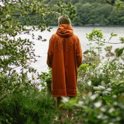 Escapism Recycled Sherpa Lined Changing Robe - Rust -Passenger Clothing Store 10 0006 TY33 76
