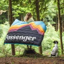 Nomadic Recycled Sherpa Blanket - Sky Blue Mountain 22 Nomadic Recycled Sherpa Blanket - Sky Blue Mountain -Passenger Clothing Store 15 0000 TY37 Lydia Low 41