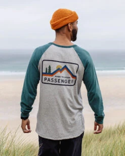Made To Roam Recycled LS T-Shirt - Grey Marl -Passenger Clothing Store 1 0002 TY88 144