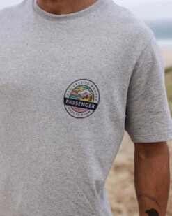 Odyssey Recycled Cotton T-Shirt - Grey Marl -Passenger Clothing Store 1 0012 TY88 119