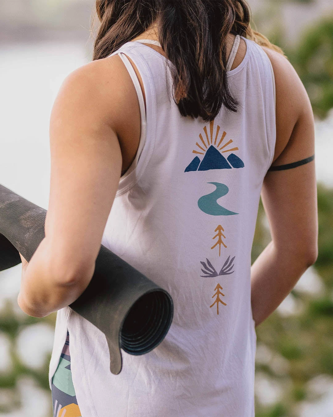 Breezy Recycled Active Vest - White 3 Breezy Recycled Active Vest - White