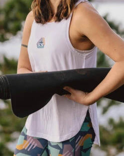 Breezy Recycled Active Vest - White 13 Breezy Recycled Active Vest - White -Passenger Clothing Store 1 0027 TY Activewear 13