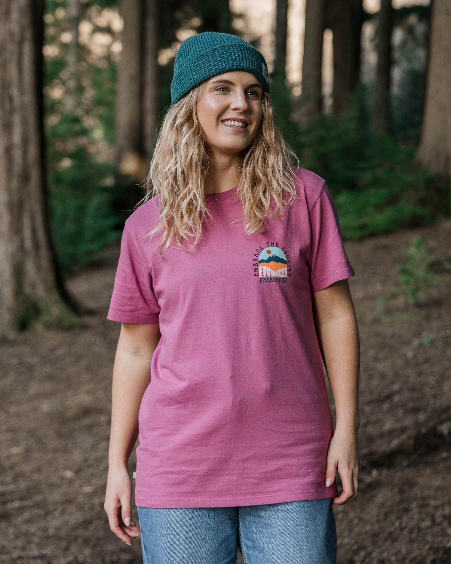 Outlook Recycled Cotton Oversized T-Shirt - Mauve Haze 5 Outlook Recycled Cotton Oversized T-Shirt - Mauve Haze - Image 3