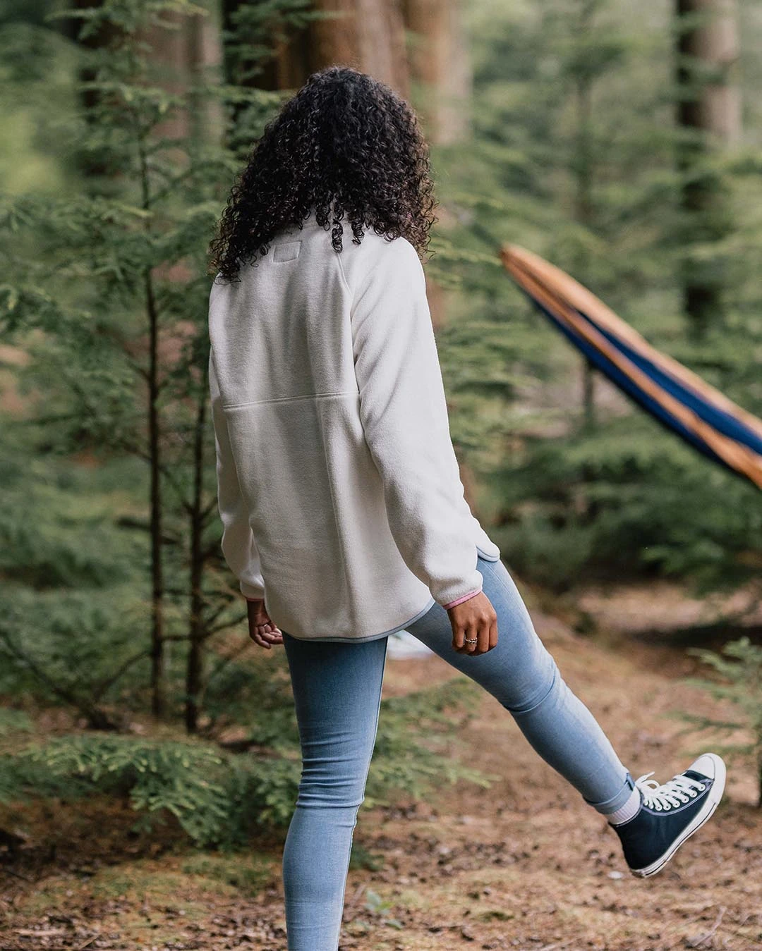 Folksy Recycled Polar Fleece - Egret 8 Folksy Recycled Polar Fleece - Egret - Image 6