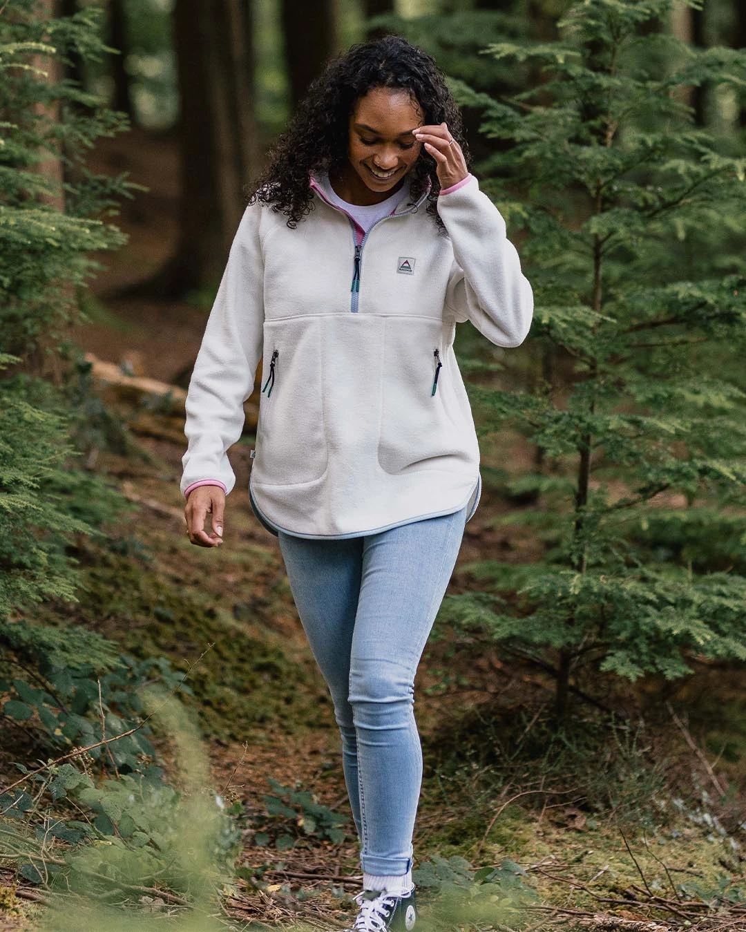 Folksy Recycled Polar Fleece - Egret 10 Folksy Recycled Polar Fleece - Egret - Image 8