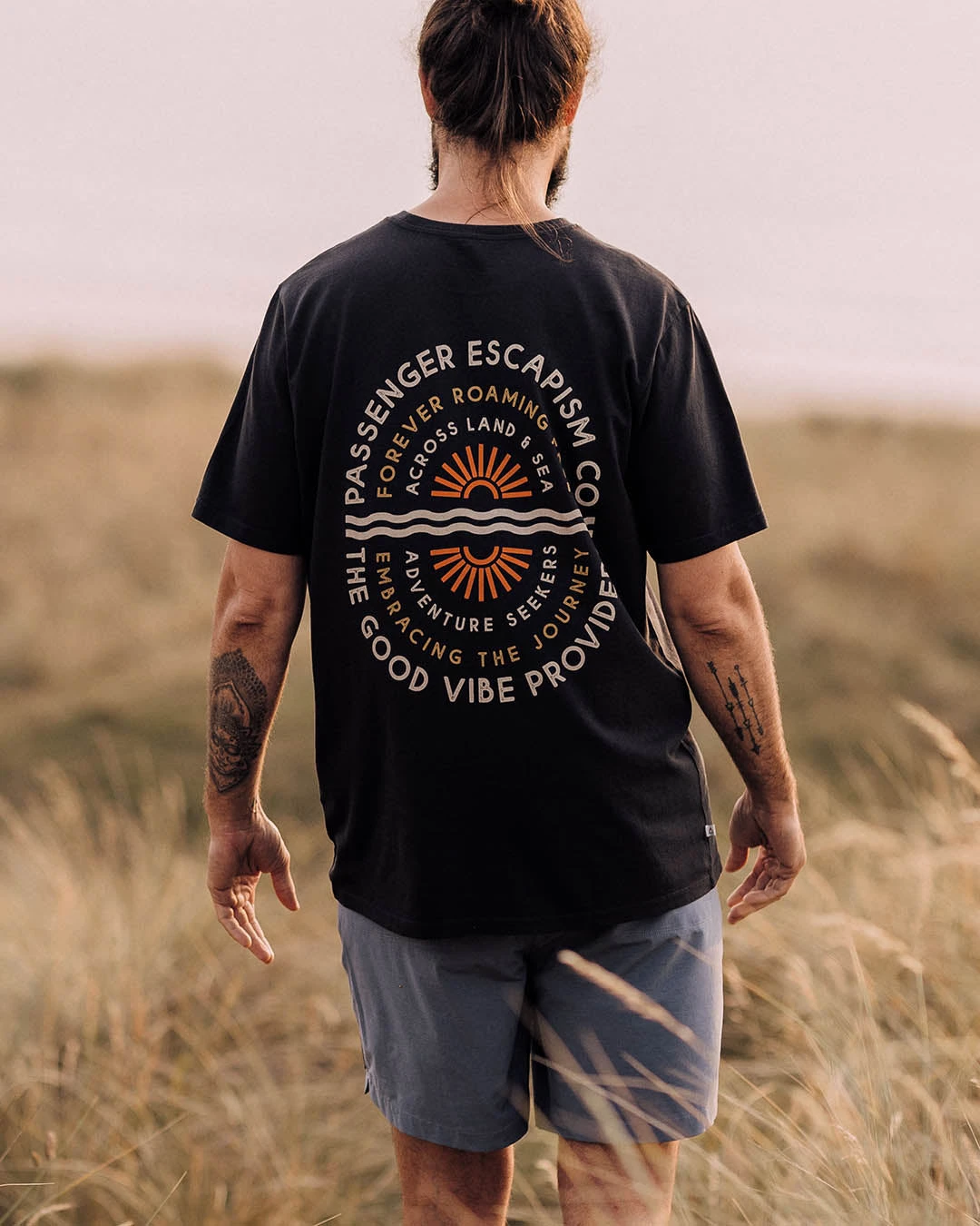 Good Vibes Recycled Cotton T-Shirt - Black 5 Good Vibes Recycled Cotton T-Shirt - Black - Image 3