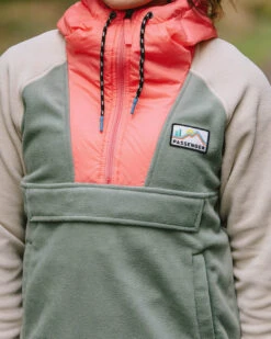 Alexander Recycled Polar Hooded Fleece - Pistachio -Passenger Clothing Store 2 0004 TY98 PT1 19