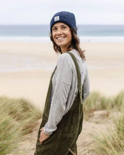 Tiaga Cord Dungarees - Khaki -Passenger Clothing Store 2 0006 TY88 248