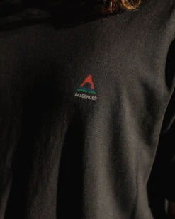 Classic Logo Recycled Cotton T-Shirt - Black -Passenger Clothing Store 2 0007 TY89 79