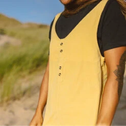 Fun Days Recycled Cord Playsuit - Jojoba -Passenger Clothing Store 2 0012 TY81 129