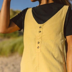 Fun Days Recycled Cord Playsuit - Jojoba -Passenger Clothing Store 2 0015 TY81 131