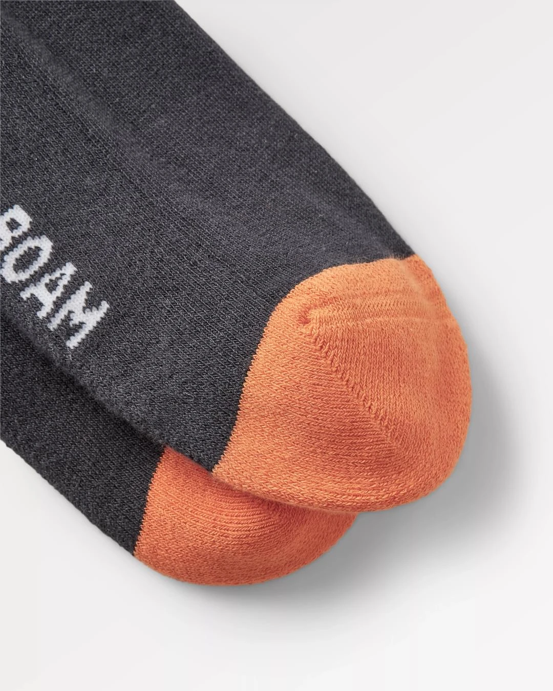 Organic Midweight Crew Socks - Charcoal 4 Organic Midweight Crew Socks - Charcoal - Image 2