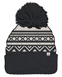 Lodge Recycled Bobble Hat - Black 11 Lodge Recycled Bobble Hat - Black - Image 9
