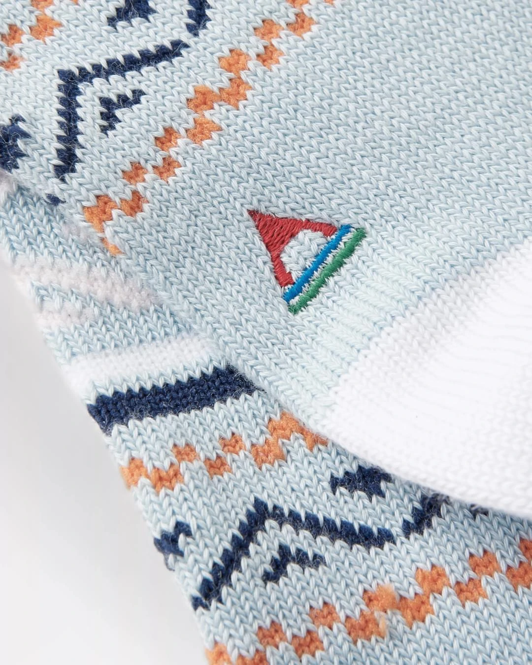 Organic Midweight Patterned Socks - Blue Fog 5 Organic Midweight Patterned Socks - Blue Fog - Image 3