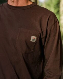 Heritage Recycled Relaxed Fit LS T-Shirt - Java -Passenger Clothing Store 3Ukd1XwLDTxsS6IJirpVhhTRE7n3mfxGQDGza8KcrGU