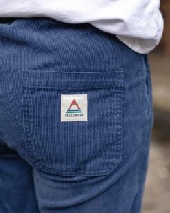 Compass Recycled Corduroy Trouser - Dark Denim -Passenger Clothing Store 3 0008 TY87a 65 0059 TY89 493