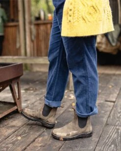 Compass Recycled Corduroy Trouser - Dark Denim -Passenger Clothing Store 3 0008 TY87a 65 0064 TY89 485