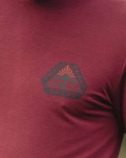 Trail Recycled Active T-Shirt - Wine 16 Trail Recycled Active T-Shirt - Wine -Passenger Clothing Store 3 0021 TY Activewear 195