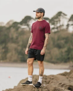 Trail Recycled Active T-Shirt - Wine 17 Trail Recycled Active T-Shirt - Wine -Passenger Clothing Store 3 0023 TY Activewear 192