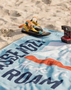 Portland Beach Recycled Towel - Provincial Blue -Passenger Clothing Store 3 0025 TY104 234