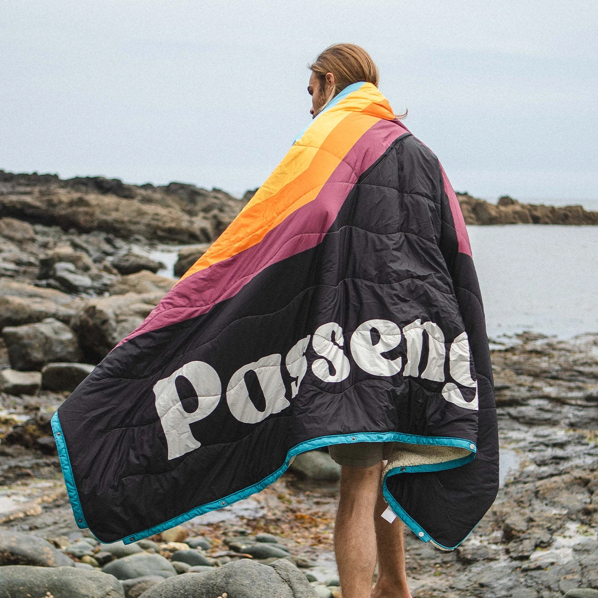 Nomadic Recycled Sherpa Blanket - Sky Blue Mountain 3 Nomadic Recycled Sherpa Blanket - Sky Blue Mountain