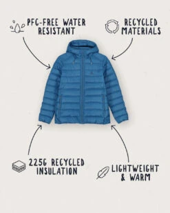 Pow Recycled Insulated Jacket - Blue Steel -Passenger Clothing Store 42