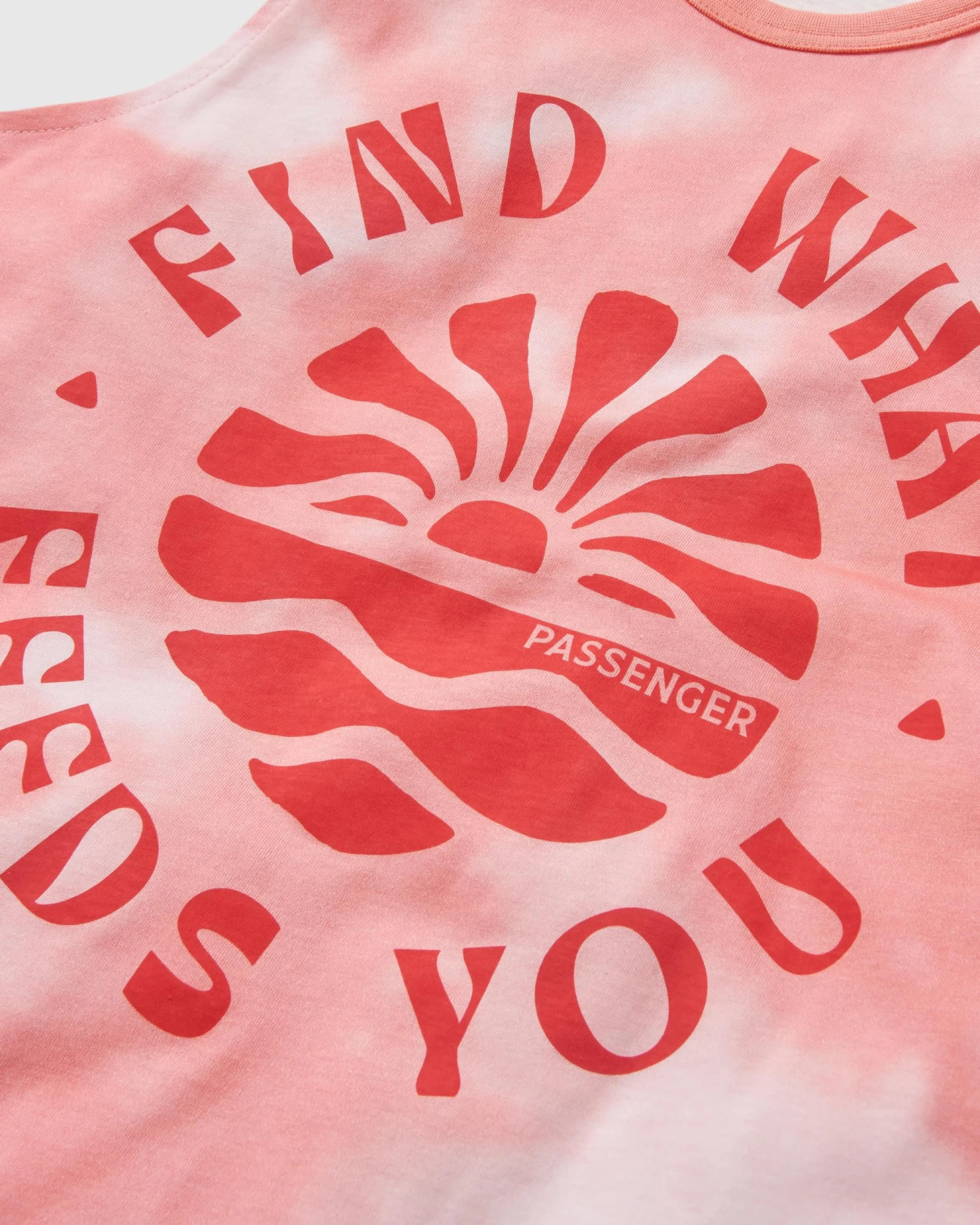 Discovery Organic Cotton Vest - Tie Dye Shell Pink 4 Discovery Organic Cotton Vest - Tie Dye Shell Pink - Image 2