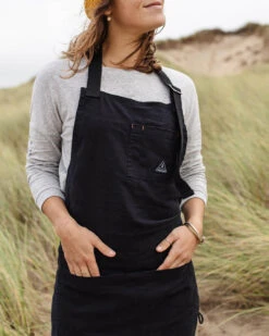 Yard Organic Cotton Denim Apron - Black 14 Yard Organic Cotton Denim Apron - Black -Passenger Clothing Store 4 0000 TY88 478