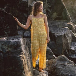 Spirit Jumpsuit - Ochre Yellow Sol -Passenger Clothing Store 4 0027 TY78 139