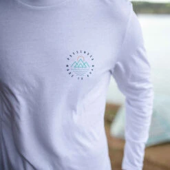 Escapism Recycled LS T-Shirt - White -Passenger Clothing Store 4 0035 TY45 74