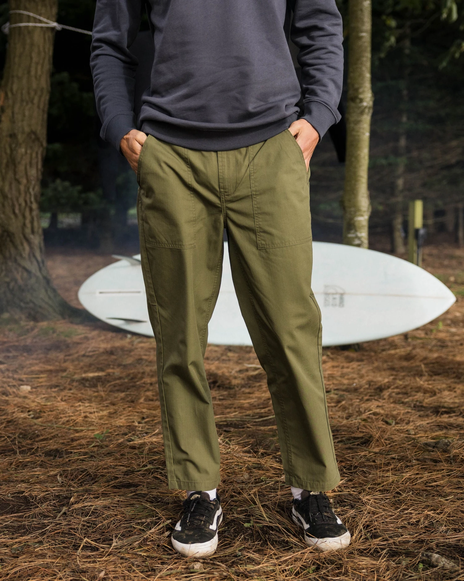 Timeless Crop Trouser - Khaki 5 Timeless Crop Trouser - Khaki - Image 3