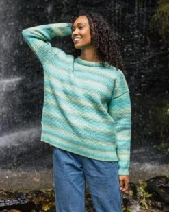 Fika Recycled Knitted Jumper - Sea Blue Dip -Passenger Clothing Store 4mDOc3v97wDW00g ATmBXNc8vbksieFuv HMZANpSm4