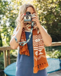 West Coast Recycled Acrylic Scarf - Glazed Ginger -Passenger Clothing Store 5 0013 TY85 127