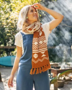 West Coast Recycled Acrylic Scarf - Glazed Ginger -Passenger Clothing Store 5 0016 TY85 131