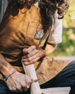 Yard Organic Cotton Denim Apron - Coconut -Passenger Clothing Store 5 0043 TY85 368