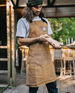 Yard Organic Cotton Denim Apron - Coconut