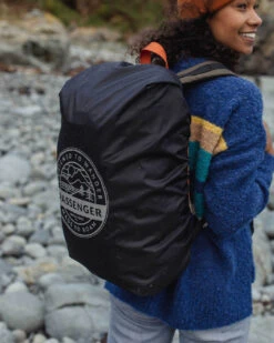 Recycled Waterproof Backpack Cover (18-35L) - Black -Passenger Clothing Store 6 0005 TY91 412