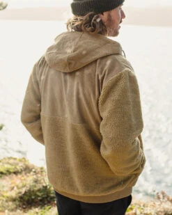 Adventure Recycled Deep-Pile Sherpa Fleece - Biscuit -Passenger Clothing Store 6 0023 TY92 283