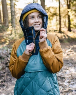 Ocean Recycled Insulated 1/2 Zip Jacket - Deep Ocean -Passenger Clothing Store 6 0059 TY96 145