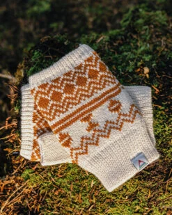 Flurry Recycled Fleece Lined Fingerless Mittens - Glazed Ginger -Passenger Clothing Store 7 0005 TY94 442