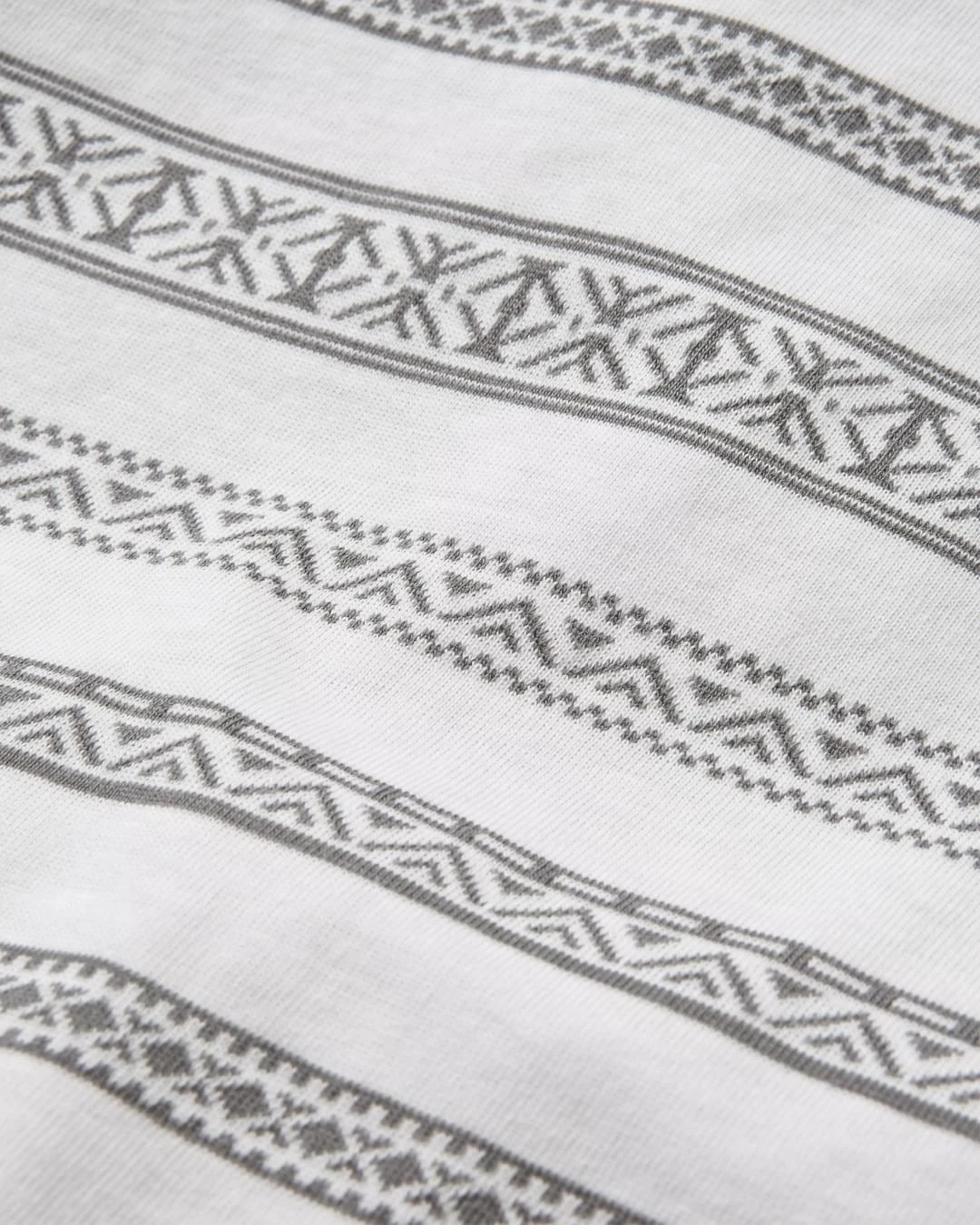 Crackle Organic Relaxed Fit LS T-Shirt - White Fairisle Stripe 6 Crackle Organic Relaxed Fit LS T-Shirt - White Fairisle Stripe - Image 4