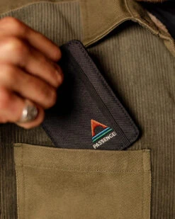 Essentials Recycled Wallet - Black -Passenger Clothing Store 9 0036 TY90 525