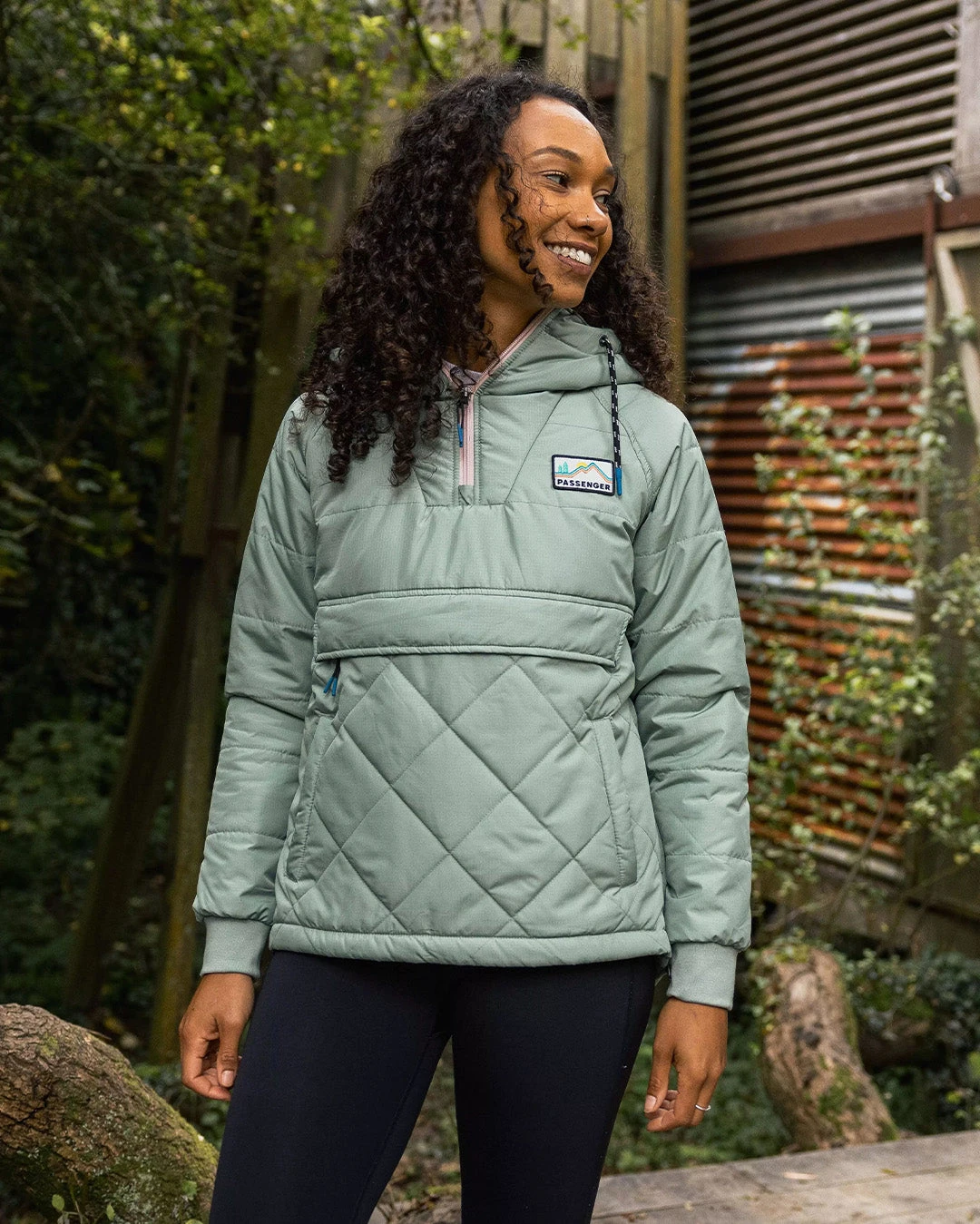 Ocean Recycled Insulated 1/2 Zip Jacket - Pistachio 3 Ocean Recycled Insulated 1/2 Zip Jacket - Pistachio