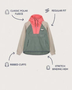 Alexander Recycled Polar Hooded Fleece - Pistachio -Passenger Clothing Store AlexnderPistachio