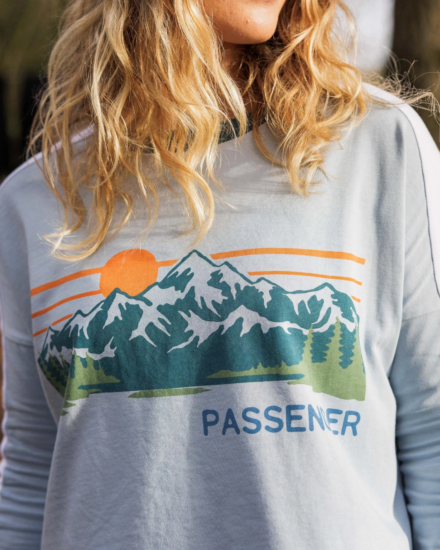 Hilltop Organic Cotton LS T-Shirt - Blue Fog 4 Hilltop Organic Cotton LS T-Shirt - Blue Fog - Image 2