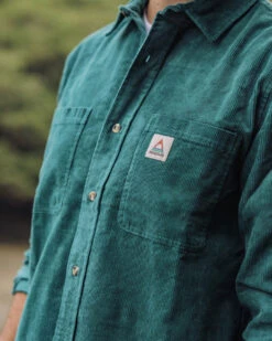 Backcountry Cord Shirt - Storm Green -Passenger Clothing Store BackcountryCordShirt StormGreen 4 5Ratio 1