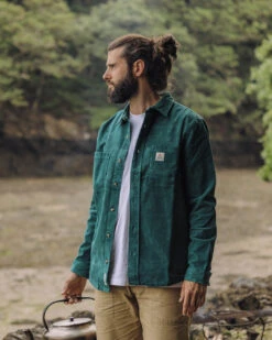 Backcountry Cord Shirt - Storm Green -Passenger Clothing Store BackcountryCordShirt StormGreen 4 5Ratio 4