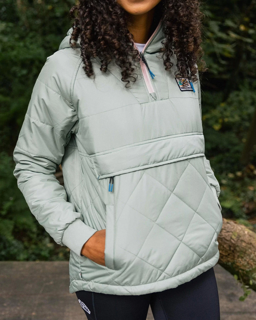 Ocean Recycled Insulated 1/2 Zip Jacket - Pistachio 4 Ocean Recycled Insulated 1/2 Zip Jacket - Pistachio - Image 2